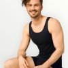 Sloggi 10163154-0004 Ανδρικές Αμάνικες Φανέλες από Ελαστικό Βαμβάκι σε Μαύρο Χρώμα – Σετ 2 Τεμαχίων