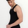 Nina Club 52 Ανδρική Φανέλα Αμάνικη σε Μαύρο Χρώμα