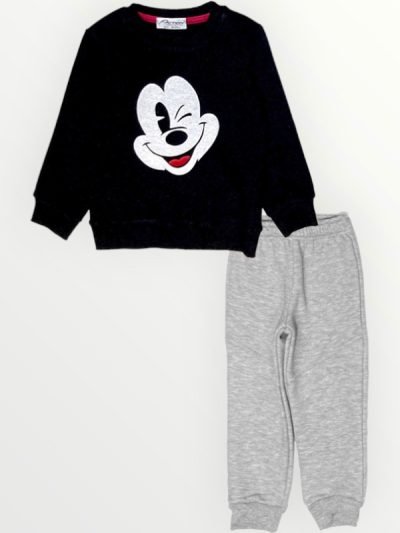 Σετ Φόρμας Action Sportswear Μαύρο/Γκρι Μελανζέ (12320035)