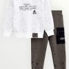 Σετ Φόρμας Funky Εκρού/Λαδί (224-317128-1)