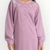 Γυναικείο Νυχτικό Φούτερ Lydia Creations Λιλά (23505)