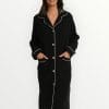 Γυναικεία Ρόμπα Φλις Lydia Creations Μαύρο (23630)
