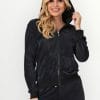 Γυναικείο Σετ Homewear Βελουτέ Lydia Creations Μαύρο (23632)