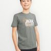 Μπλούζα Βαμβακερή Jack & Jones Λαδί (12254186)