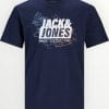 Μπλούζα Βαμβακερή Jack & Jones Μαρίν (12254186)