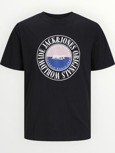 Μπλούζα Βαμβακερή Jack & Jones Μαύρο (12253962)