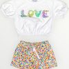 Σετ Σορτς Action Sportswear Λευκό/Πουά (22430091)