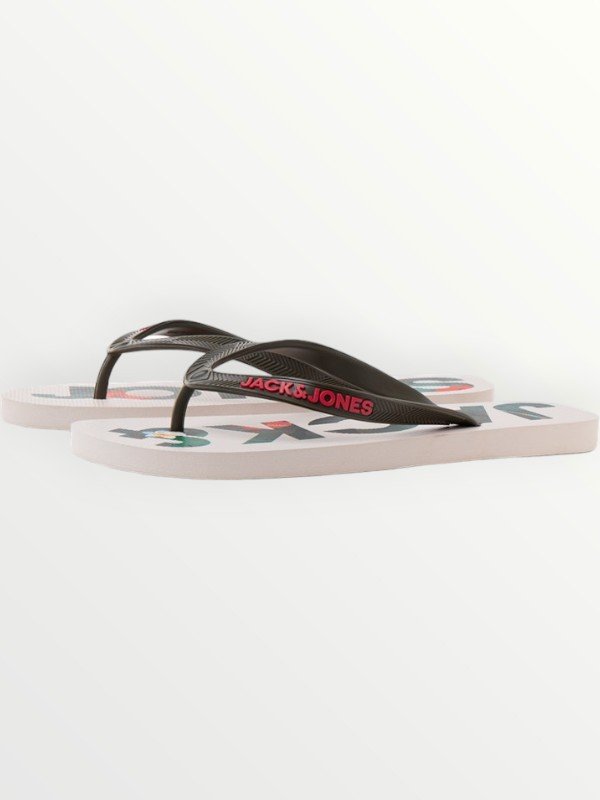 Jack & Jones Σαγιονάρες Flip Flops Εκρού/Λαδί (12236507)