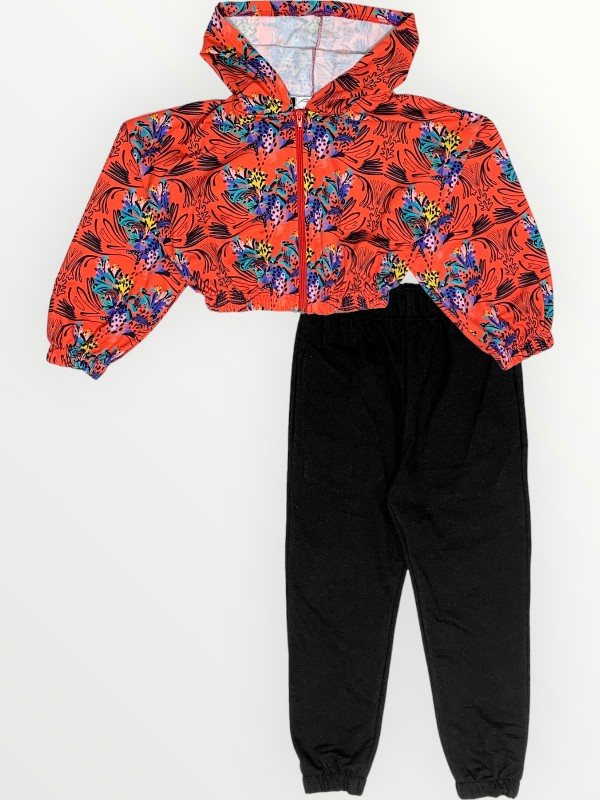Σετ Παντελόνι Action Sportswear Κοραλί Εμπριμέ/Μαύρο (22430009)