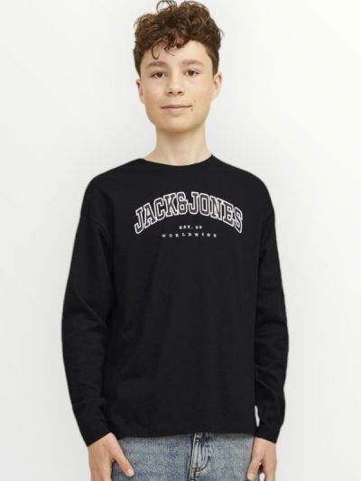 Μπλούζα Βαμβακερή Jack & Jones Μαύρο (12258928)