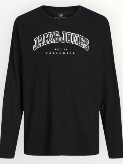 Μπλούζα Βαμβακερή Jack & Jones Μαύρο (12258928)