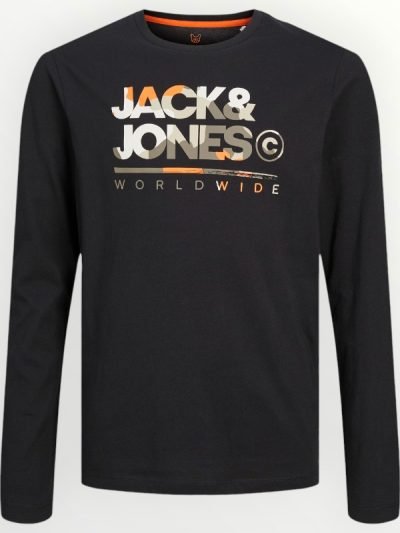 Μπλούζα Βαμβακερή Jack & Jones Μαύρο (12259498)