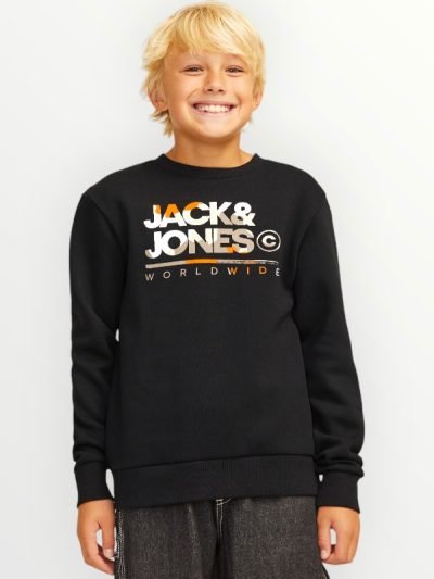 Μπλούζα Φούτερ Jack & Jones Μαύρο (12259797)