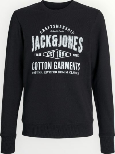 Μπλούζα Φούτερ Αχνούδιαστη Jack & Jones Μαύρο (12259862)