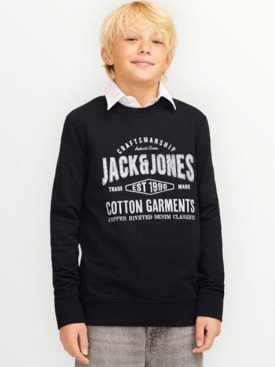 Μπλούζα Φούτερ Αχνούδιαστη Jack & Jones Μαύρο (12259862)