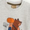 Μπλούζα Βαμβακερή Funky Εκρού Μελανζέ (225-306103-1)
