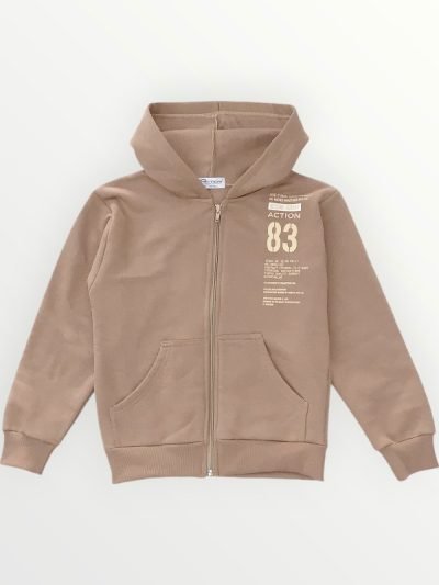 Ζακέτα Φούτερ Action Sportswear Καφέ (12410206)
