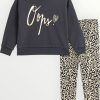 Σετ Κολάν Funky Ανθρακί/Μπεζ Allover (225-539100-1)
