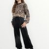 Σετ Παντελόνα Βελουτέ Εβίτα Animal Print/Μαύρο (243107)