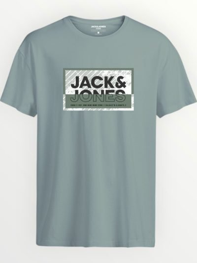 Μπλούζα Βαμβακερή Jack & Jones Aqua Gray (12257420)