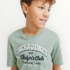 Μπλούζα Βαμβακερή Jack & Jones Iceberg Green (12258876)