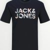 Μπλούζα Βαμβακερή Jack & Jones Μαρίν (12268854)