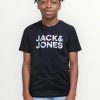 Μπλούζα Βαμβακερή Jack & Jones Μαρίν (12268854)