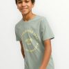 Μπλούζα Βαμβακερή Jack & Jones Iceberg Green (12270001)