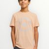 Μπλούζα Βαμβακερή Jack & Jones Ροδακινί (12270001)