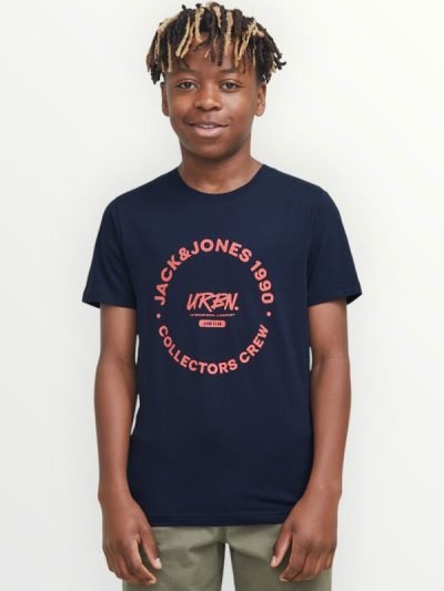 Μπλούζα Βαμβακερή Jack & Jones Μαρίν (12270001)