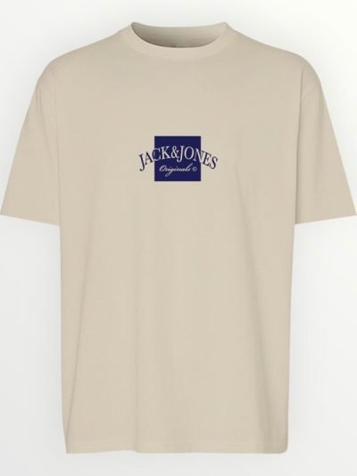 Μπλούζα Βαμβακερή Jack & Jones Μπεζ (12278337)