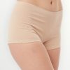 Σλιπ Μινέρβα Βαμβακερό Γυναικείο Invisible Boxer Μπεζ (90-81357) - Σετ 2 Τεμαχίων