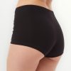 Σλιπ Μινέρβα Βαμβακερό Γυναικείο Invisible Boxer Μαύρο (90-81357) - Σετ 2 Τεμαχίων