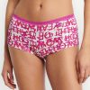 Σλιπάκια Sloggi GO Crush Short C3P Φουξ/Κόκκινο/Εμπριμέ (10219652-M020) - Σετ 3 Τεμαχίων