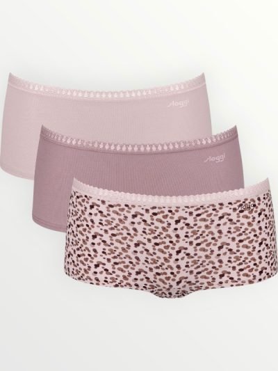 Σλιπάκια Sloggi GO Crush Short C3P Μπεζ/Μόκα/Animal (10219653-V001) - Σετ 3 Τεμαχίων
