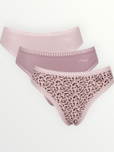 Σλιπάκια Sloggi GO Crush High leg C3P Μπεζ/Μόκα/Animal (10219663-V001) - Σετ 3 Τεμαχίων
