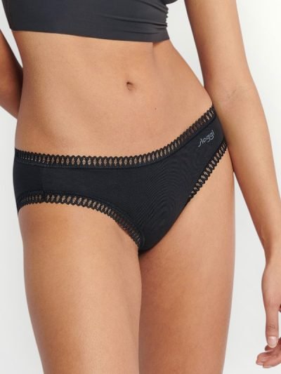 Σλιπάκια Sloggi GO Crush Mini C3P Μπλε/Μαύρο/Εμπριμέ (10219685-M008) - Σετ 3 Τεμαχίων