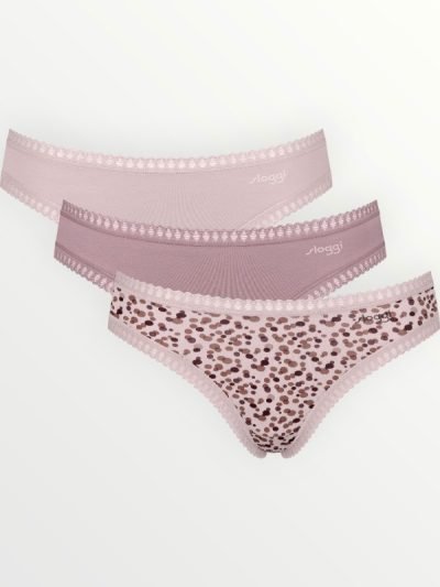 Σλιπάκια Sloggi GO Crush Mini C3P Μπεζ/Μόκα/Animal (10219685-V001) - Σετ 3 Τεμαχίων