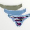 Σλιπάκια Sloggi GO Crush String C3P Λαδί/Ραφ/Εμπριμέ (10219704-M010) - Σετ 3 Τεμαχίων