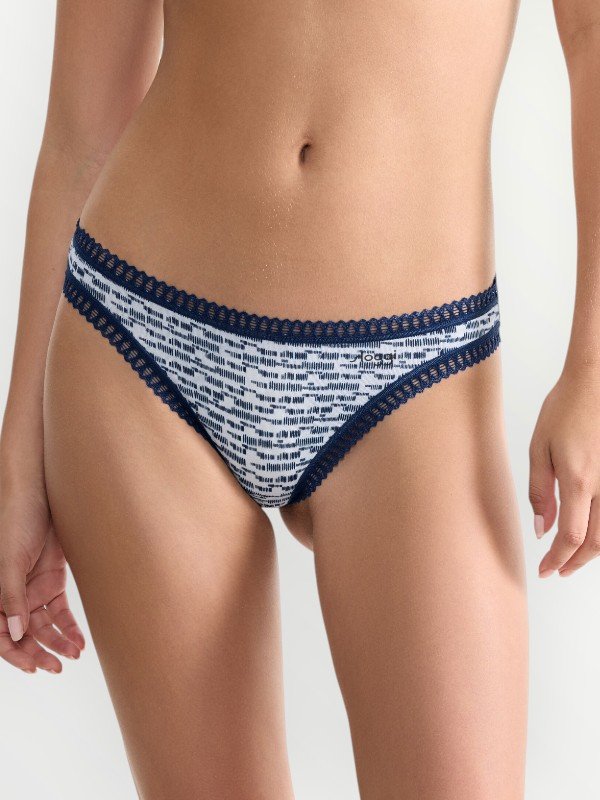 Σλιπάκια Sloggi GO Crush String C3P Μαρίν/Σιέλ/Εμπριμέ (10219704-V003) - Σετ 3 Τεμαχίων