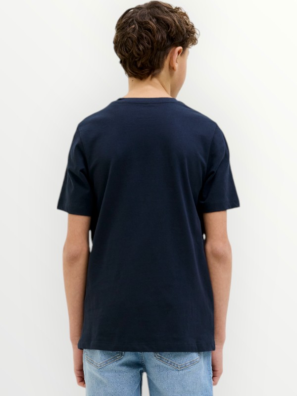 Μπλούζα Βαμβακερή Jack & Jones Μαρίν (12269916)