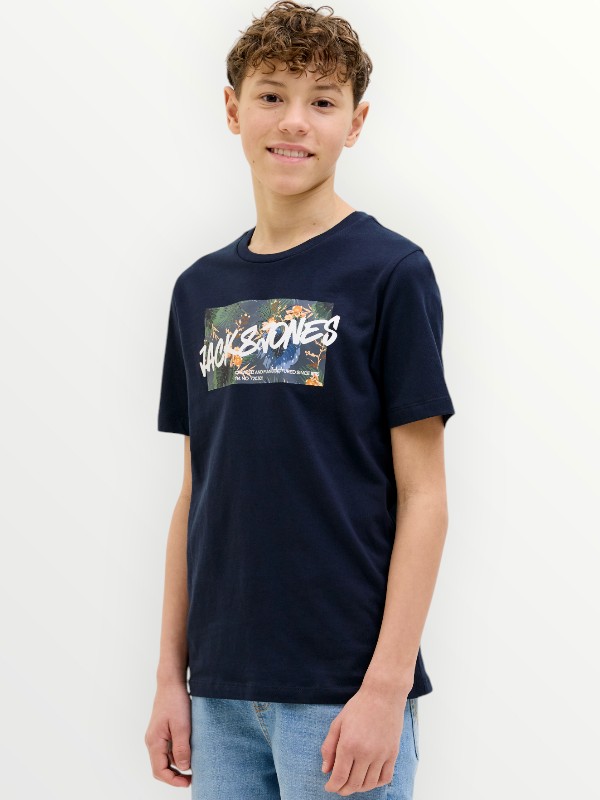 Μπλούζα Βαμβακερή Jack & Jones Μαρίν (12269916)