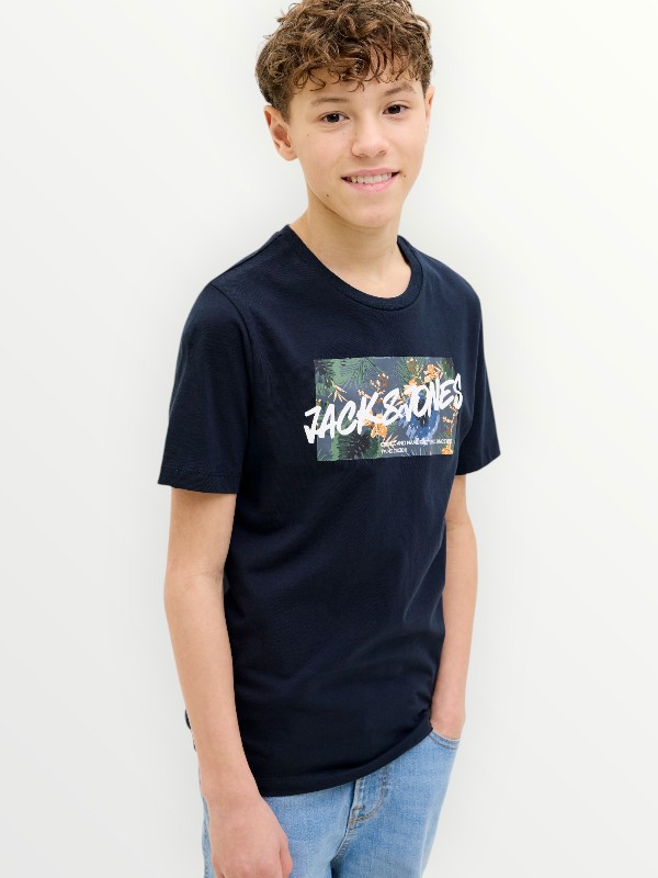 Μπλούζα Βαμβακερή Jack & Jones Μαρίν (12269916)