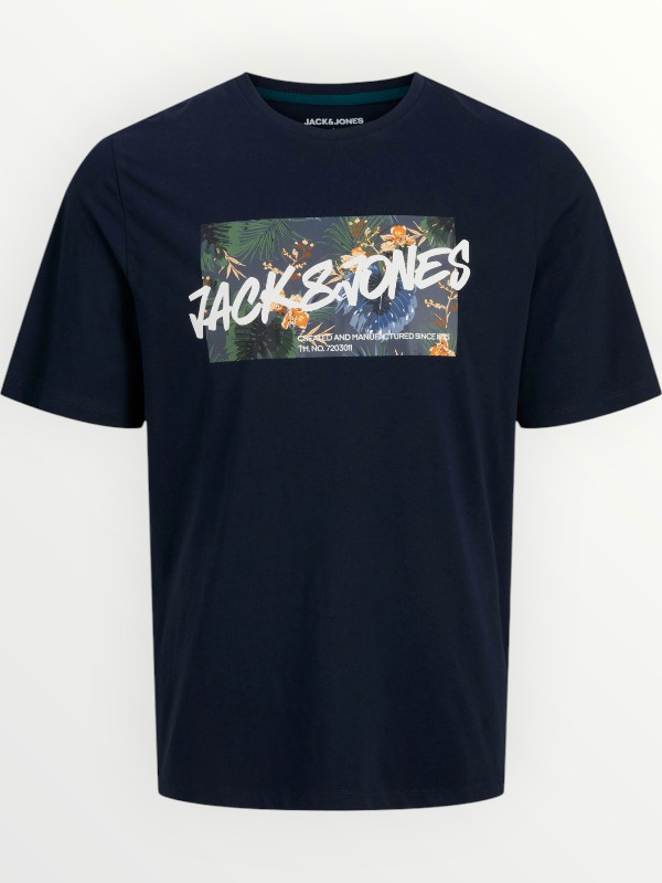 Μπλούζα Βαμβακερή Jack & Jones Μαρίν (12269916)
