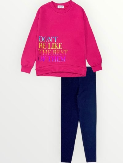 Σετ Κολάν Action Sportswear Φουξ/Μαρίν (12430057)