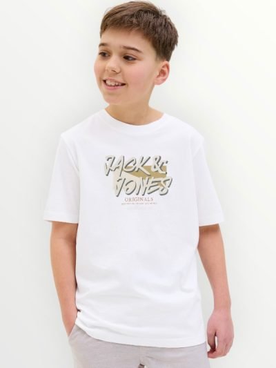 Μπλούζα Βαμβακερή Jack & Jones Λευκό (12278350)