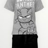 Σετ Βερμούδα Action Sportswear Γκρι Μελανζέ/Μαύρο (22520011)