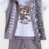 Σετ 3τμχ. Frenzy Γκρι/Λευκό/Γκρι (71515121)