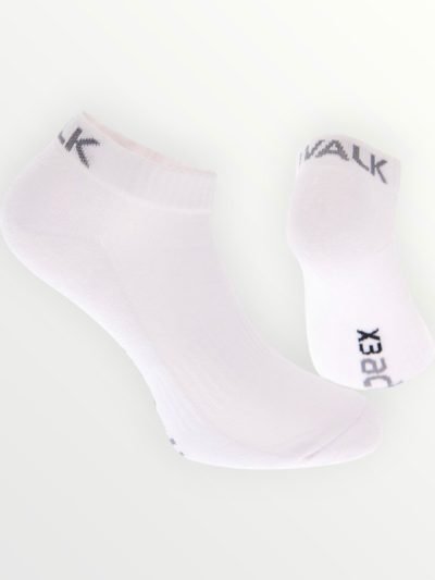 Walk V52 Αθλητικές Κάλτσες Κοφτές Πετσετέ Εμισχυμένες Λευκό 3 Ζεύγη
