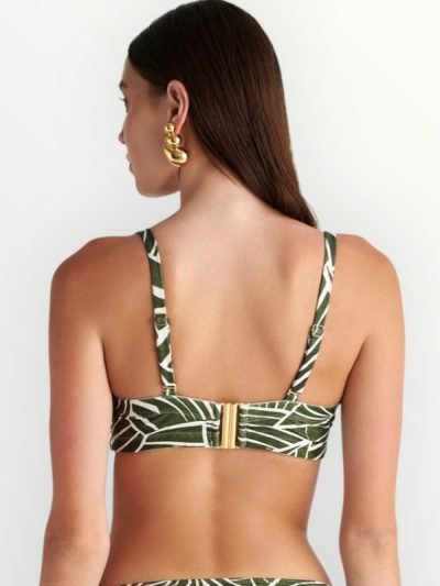 Blu4u Strapless Bikini Top ‘Amazon Stripes’ Cup D Πράσινο Εμπριμέ (25366112)